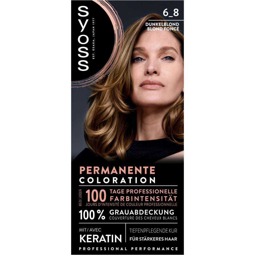 Produktabbildung Syoss Permanente Coloration 6_8 Dunkelblond
