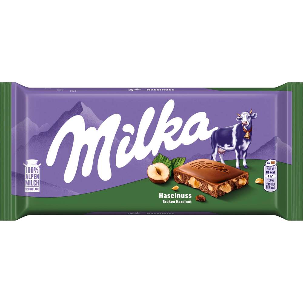 Produktabbildung Milka Tafelschokolade, Haselnuss