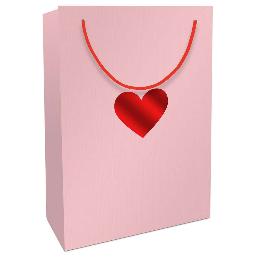 Produktabbildung Braun+Company Geschenktasche 23 x 33 x 11 cm Kraftpapier rosa