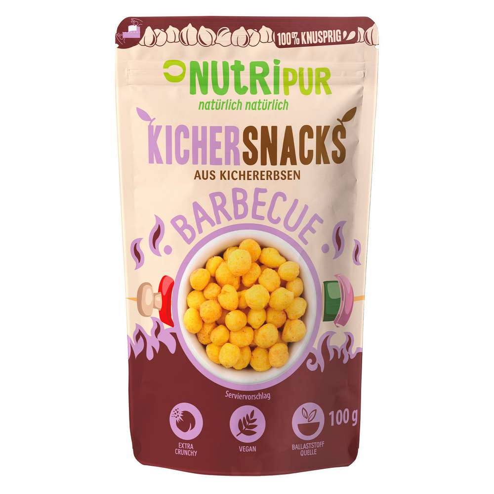 Produktabbildung Nutripur Kichersnacks BBQ