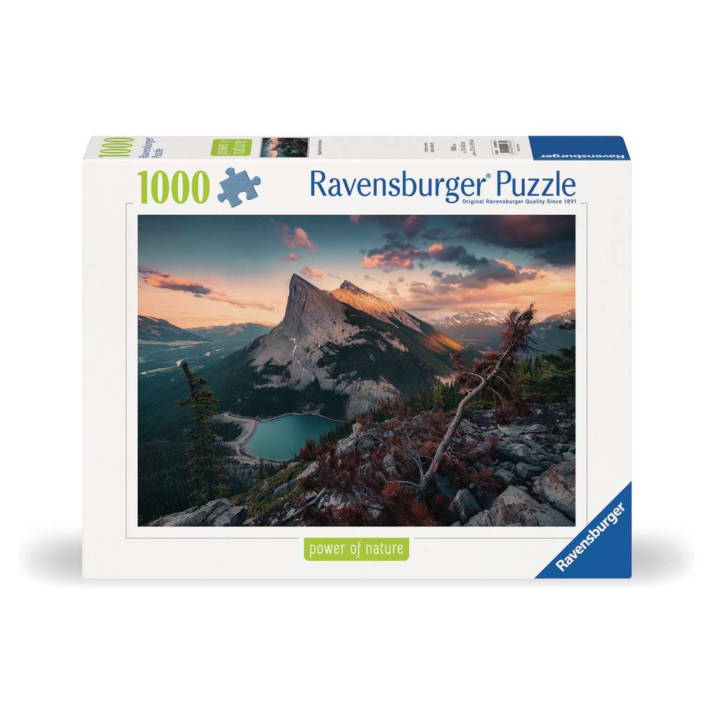 Produktabbildung Ravensburger Puzzle 1000 Teile, Abends in den Rocky Mountains