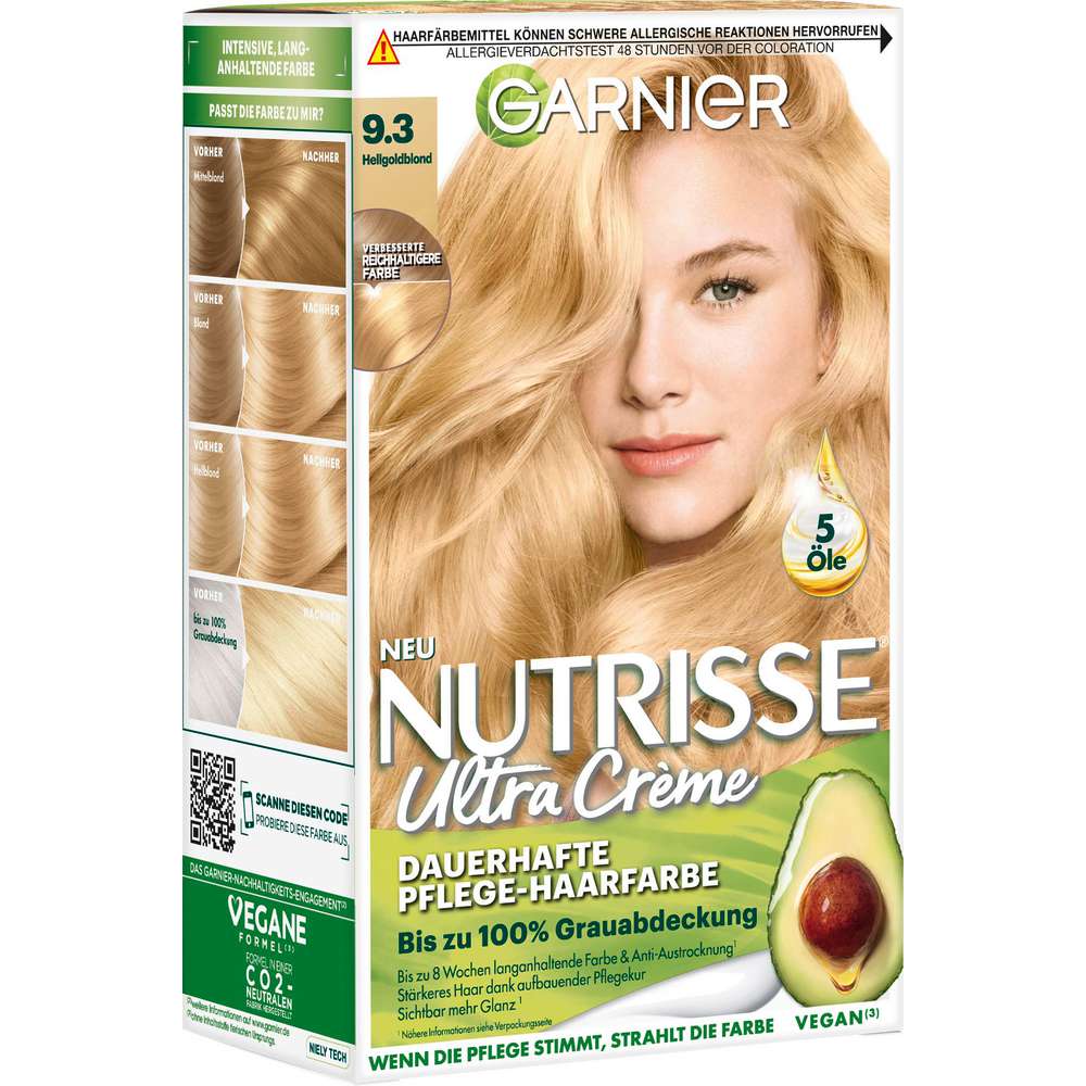 Produktabbildung Garnier Haarfarbe Nutrisse, 93 Hellgoldblond