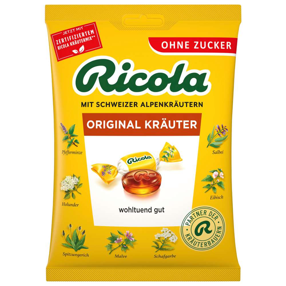 Produktabbildung Ricola Bonbons Original Kräuter, zuckerfrei