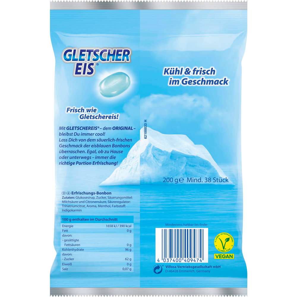 Produktabbildung Villosa Bonbons Gletscher Eis, Original