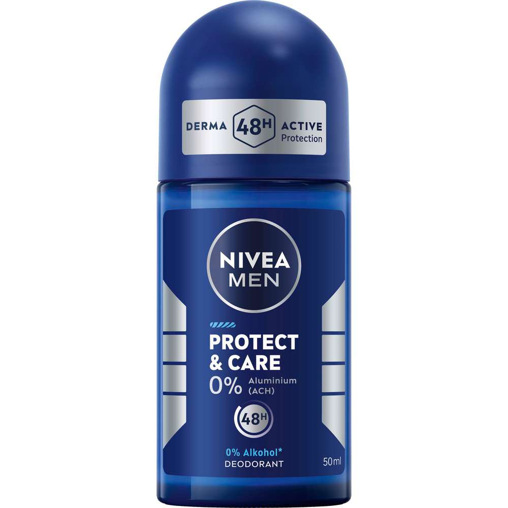 Produktabbildung Nivea Deodorant Men, Roll-on Protect+Care