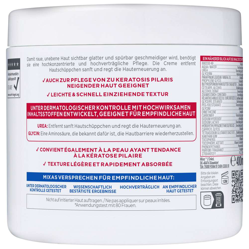Produktabbildung Mixa Pflegecreme Urea Cica Repair