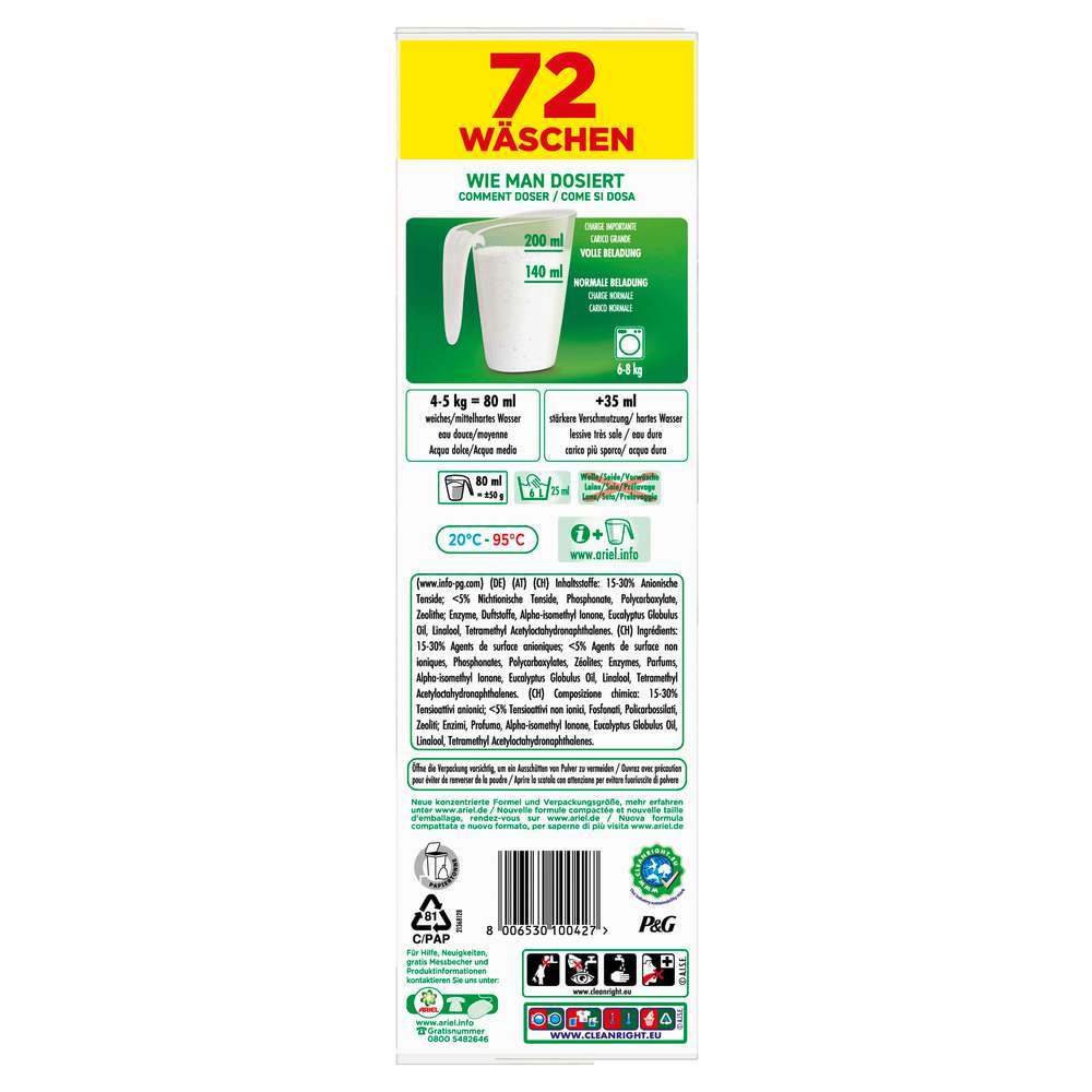 Produktabbildung Ariel Color-Waschmittel Pulver