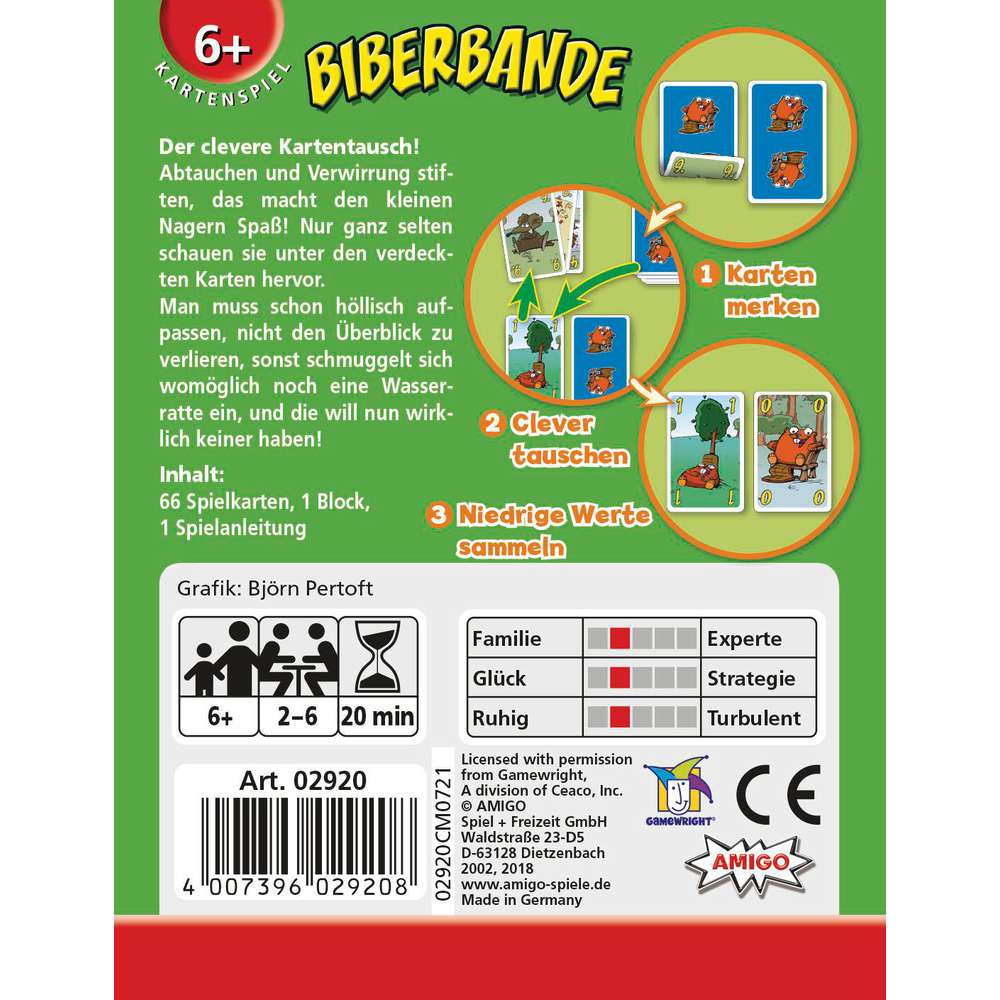 Produktabbildung Amigo Kartenspiel Biberbande