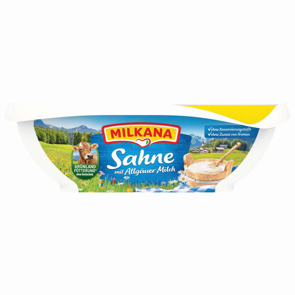 Produktabbildung Milkana Schmelzkäse, Sahne mit Allgäuer Milch