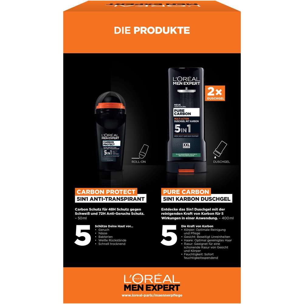 Produktabbildung L'Oreal Paris Geschenk-Set Men Expert Pure Carbon