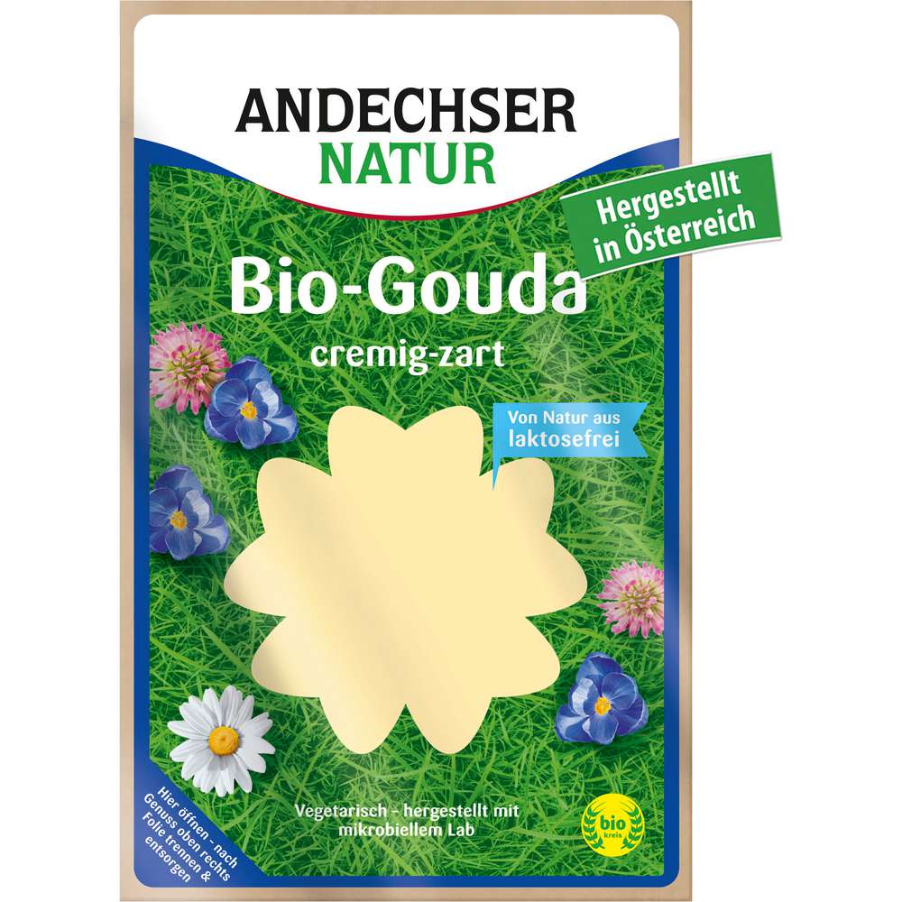 Produktabbildung Andechser Bio Gouda Scheiben