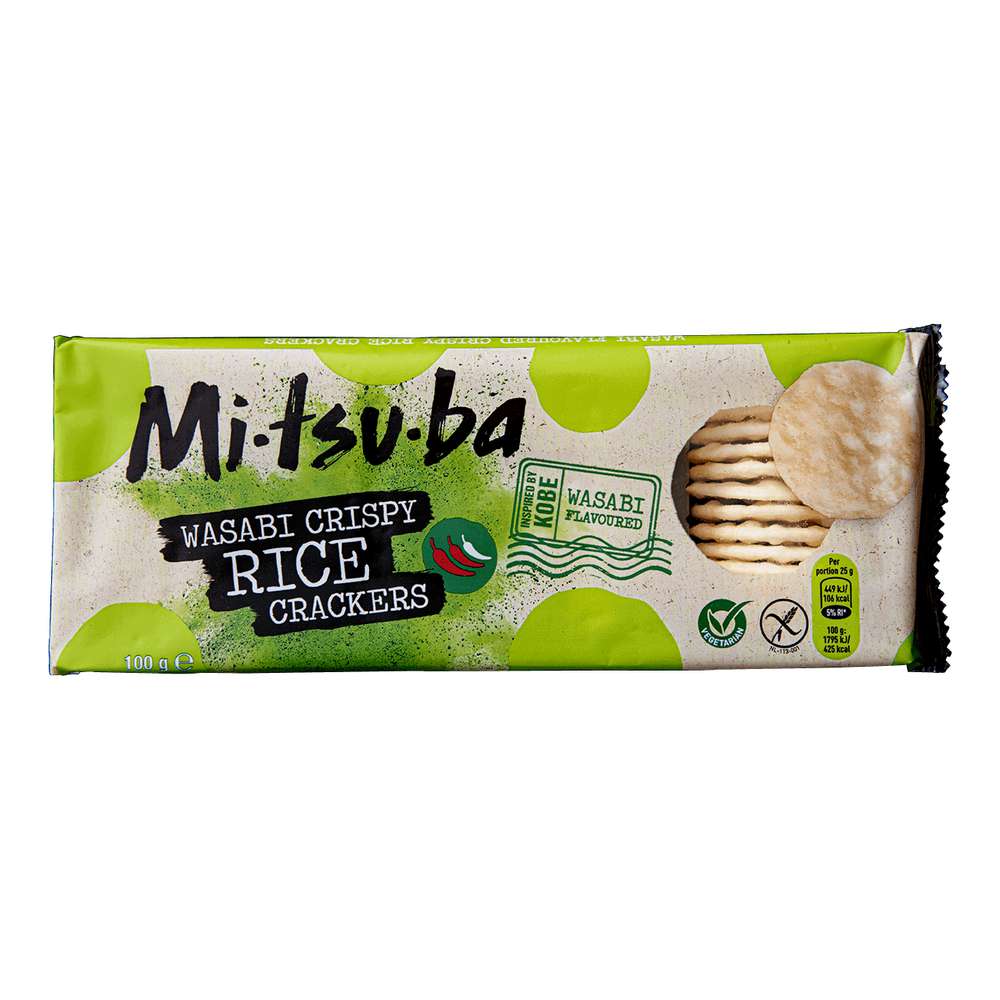 Produktabbildung Mitsuba Rice Crackers Wasaby
