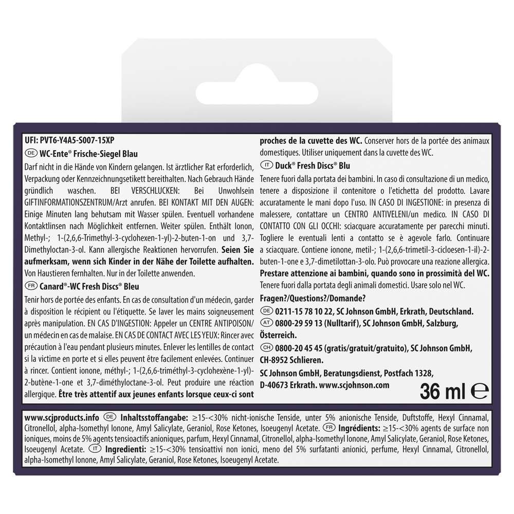 Produktabbildung WC Ente Frische-Siegel, Azure Lagoon