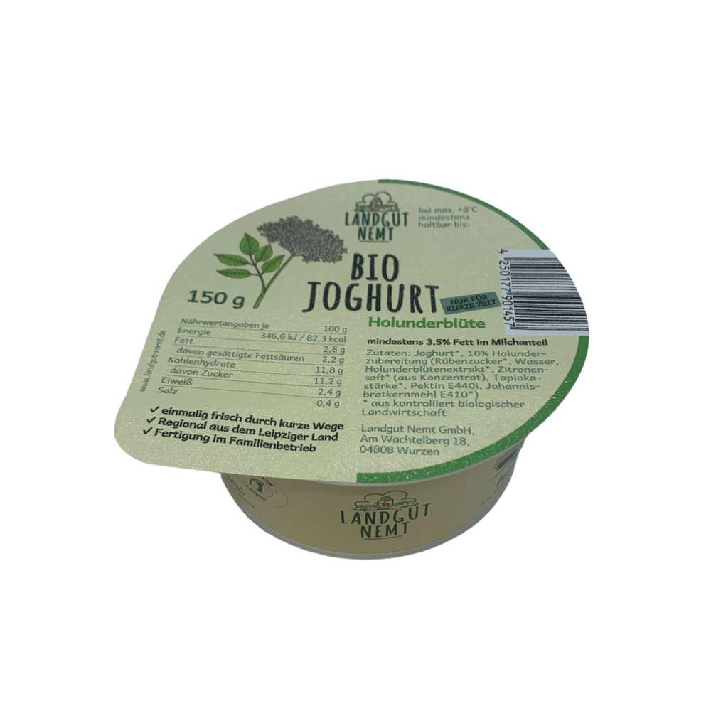 Produktabbildung Landgut Nemt Bio-Joghurt Holunderblüte