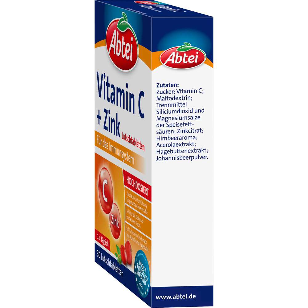 Produktabbildung Abtei Lutschtabletten Vitamin C Plus Zink