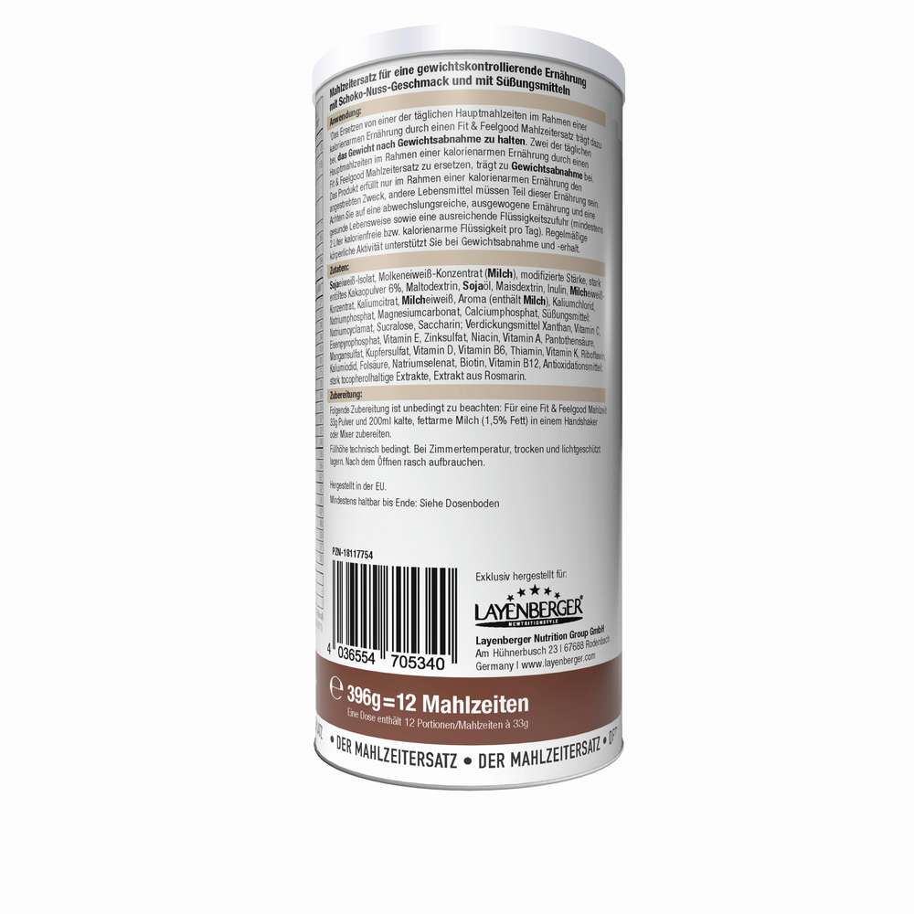 Produktabbildung Layenberger Mahlzeitenersatz Fit + Feelgood, Schoko-Nuss