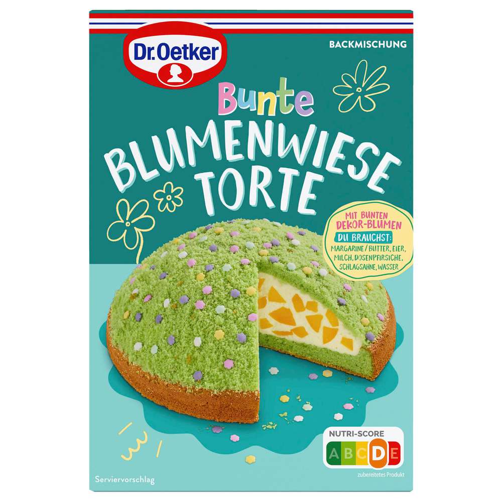 Produktabbildung Dr. Oetker Backmischung Bunte Blumenwiese-Torte