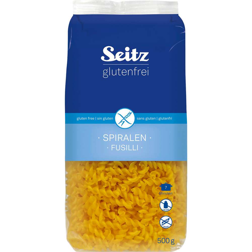 Produktabbildung Seitz Spiralen Maisnudeln, glutenfrei