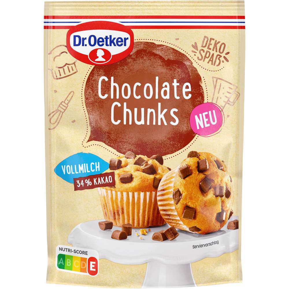 Produktabbildung Dr. Oetker Backmischung Chocolate Chunks, Vollmilch