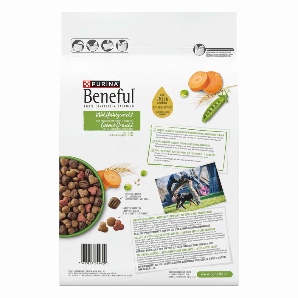 Produktabbildung Purina Hunde-Trockenfutter Beneful, Wohlfühlgewicht, Huhn & Gartengemüse