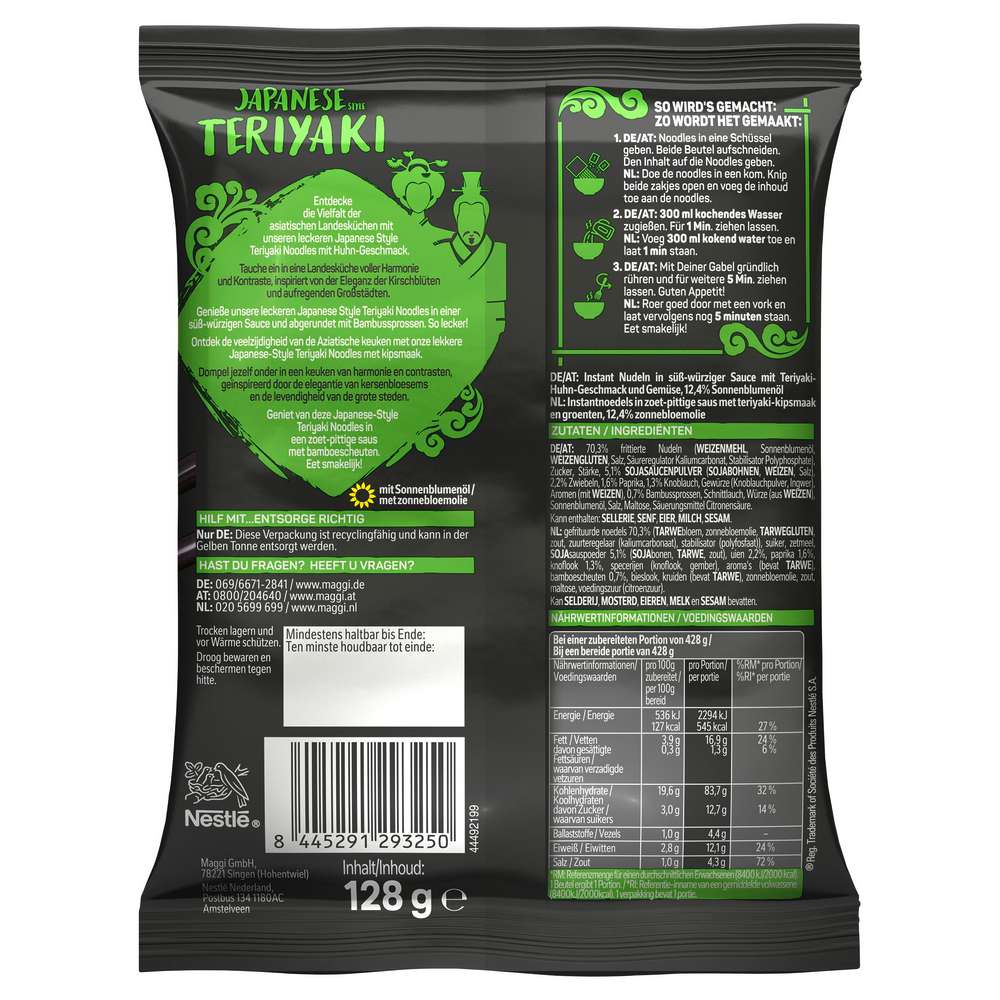 Produktabbildung Maggi Magic Asia Japanese Teriyaki Saucy Noodles