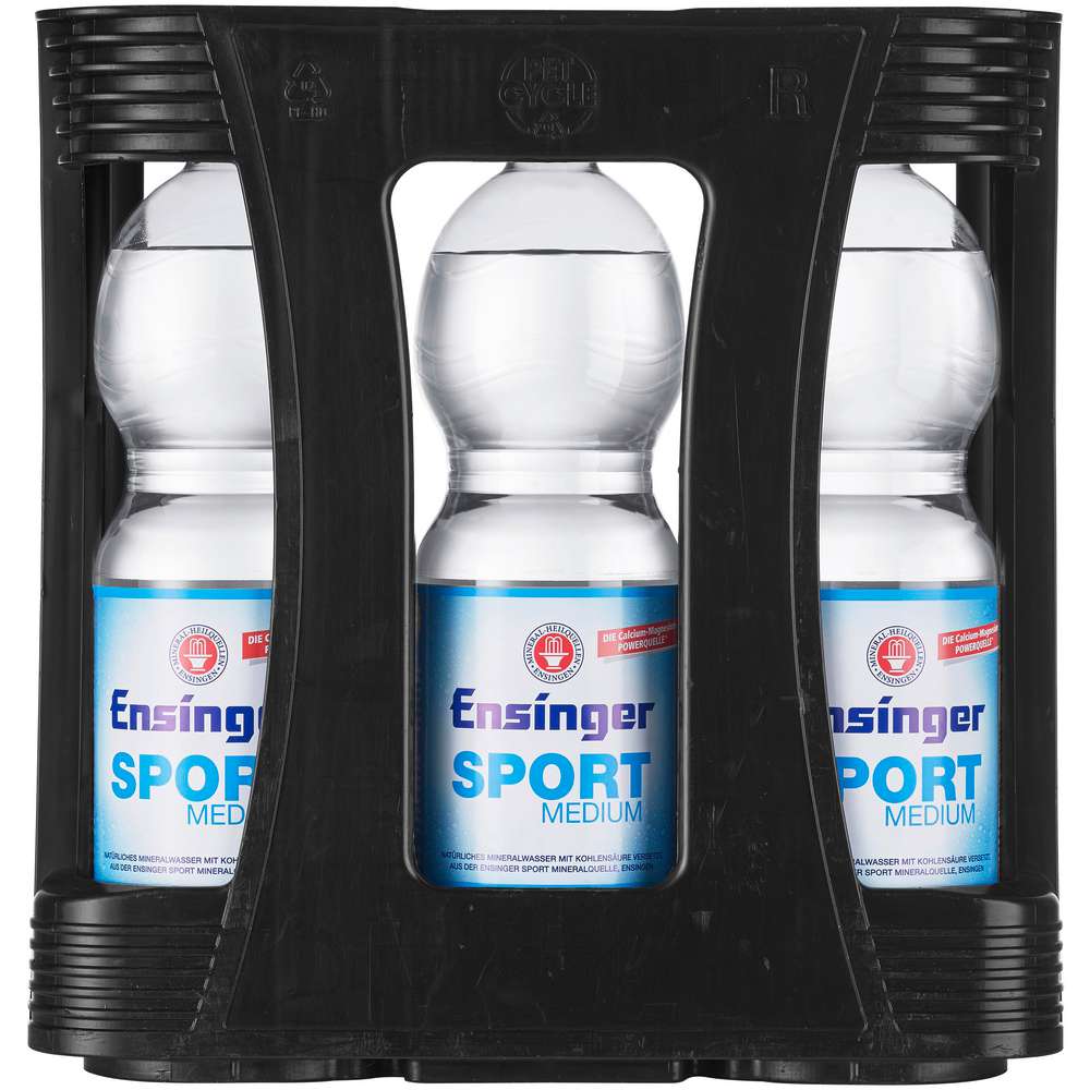 Produktabbildung Ensinger Mineralwasser, Sport, Medium (9x 1,000 Liter)