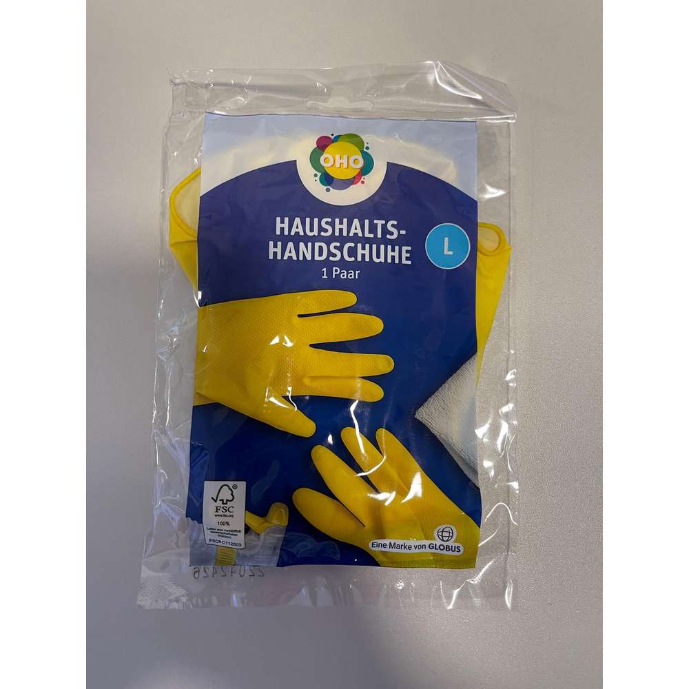 Produktabbildung OHO Haushaltshandschuhe L, 1 Paar