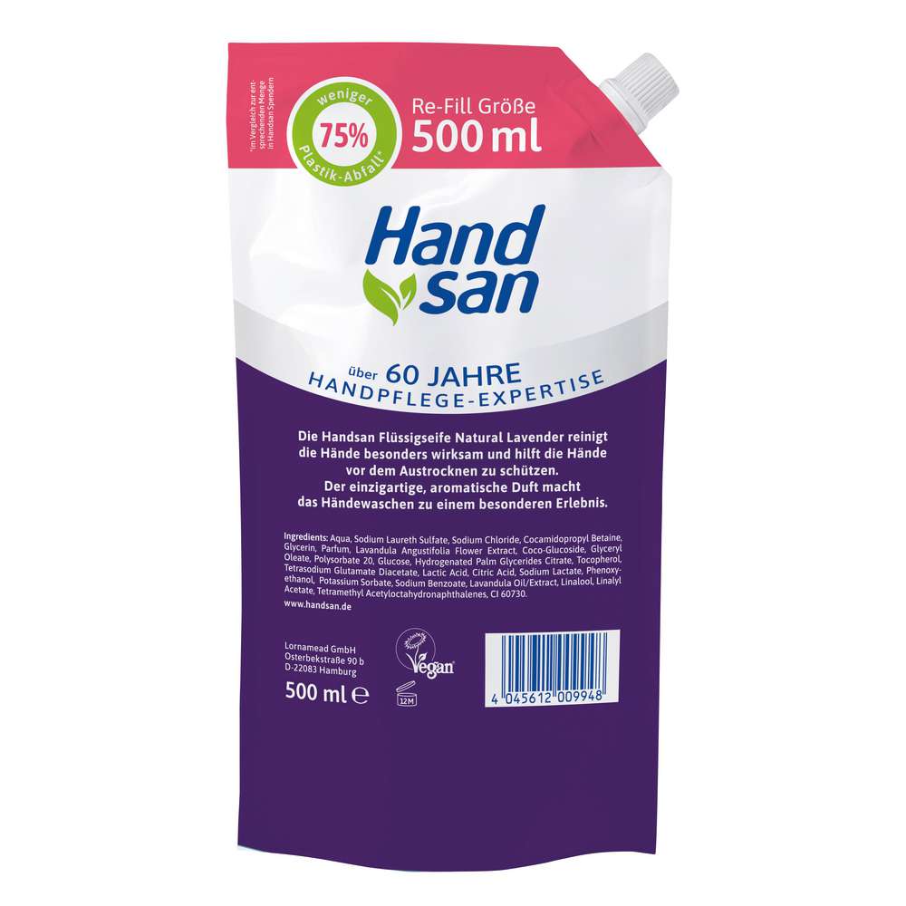 Produktabbildung Handsan Seife Nachfüller, Lavendel
