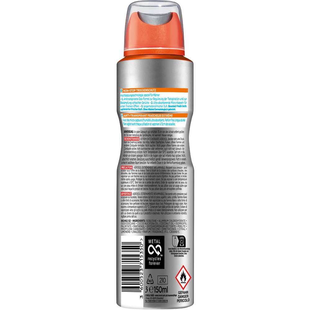 Produktabbildung L'Oreal Paris Men Expert Deospray, Extreme Fresh