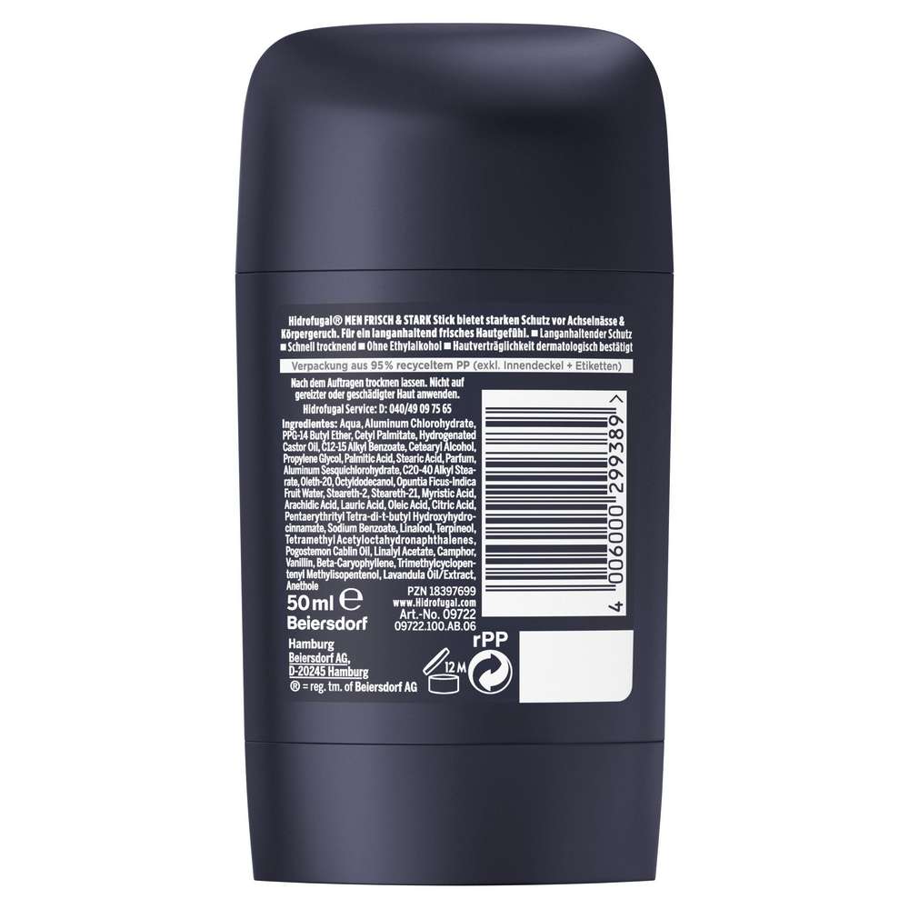 Produktabbildung Hidrofugal Deo Stick Men, Frisch & Stark