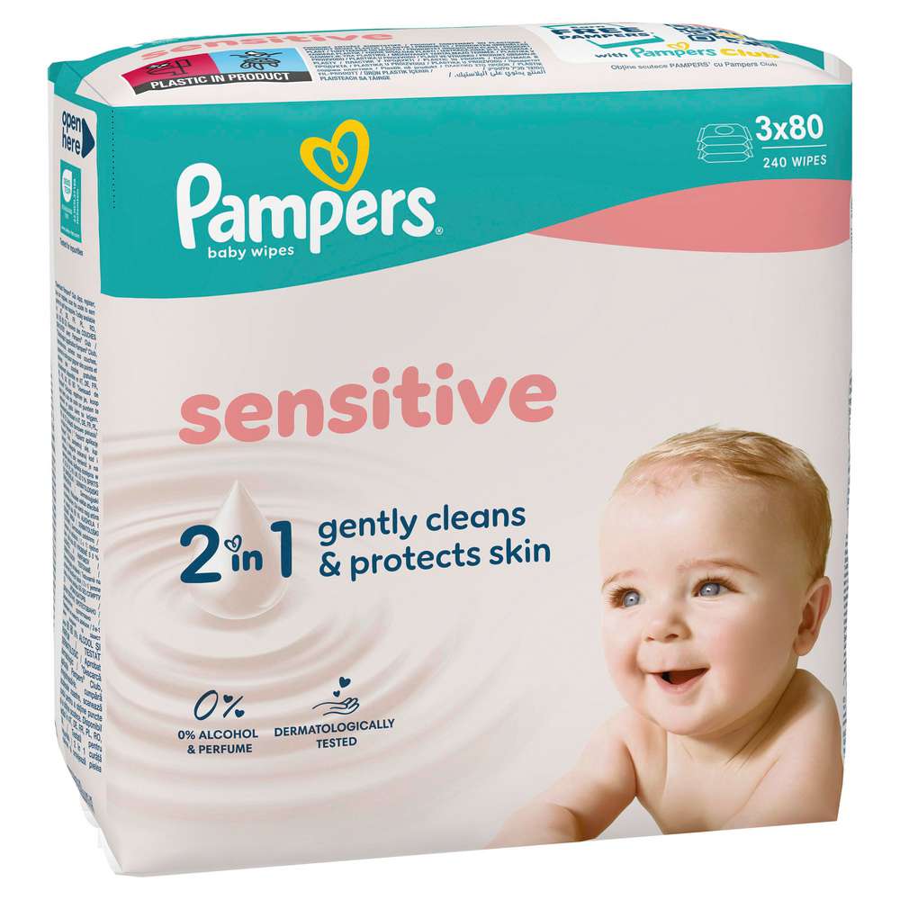Produktabbildung Pampers Feuchttücher sensitiv