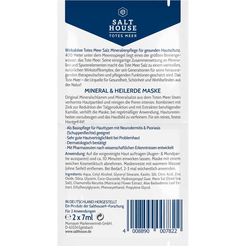 Produktabbildung Salthouse Gesichtsmaske, Mineral & Heilerde, Totes Meer