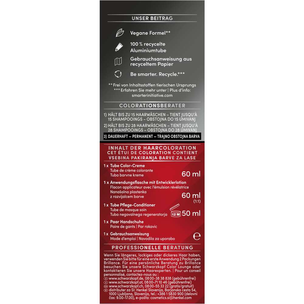 Produktabbildung Schwarzkopf Brillance Haarfarbe, 924 Schokobraun