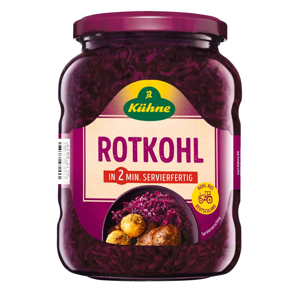 Produktabbildung Kühne Rotkohl, servierfertig
