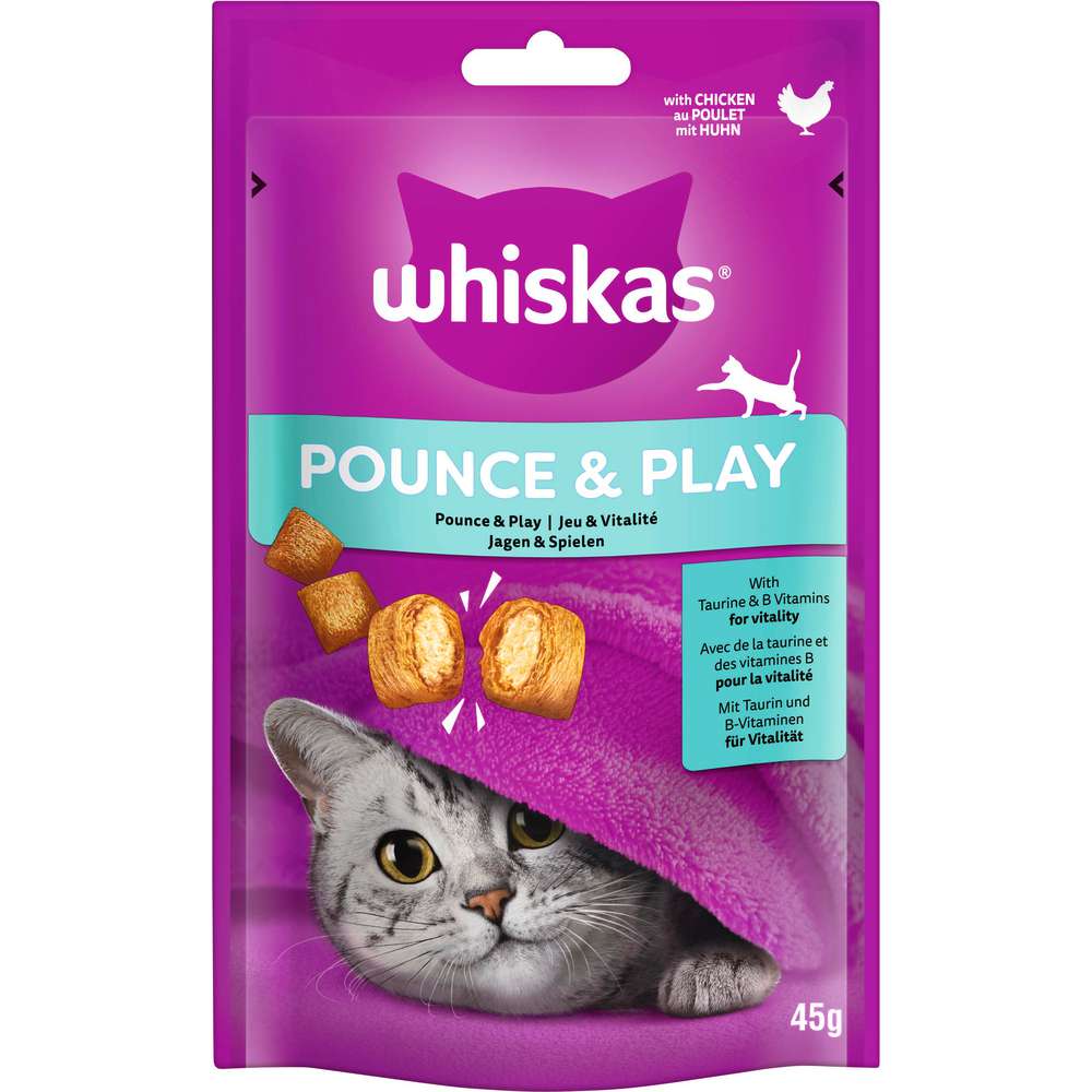 Produktabbildung Whiskas Katzen-Snacks, Pounce & Play