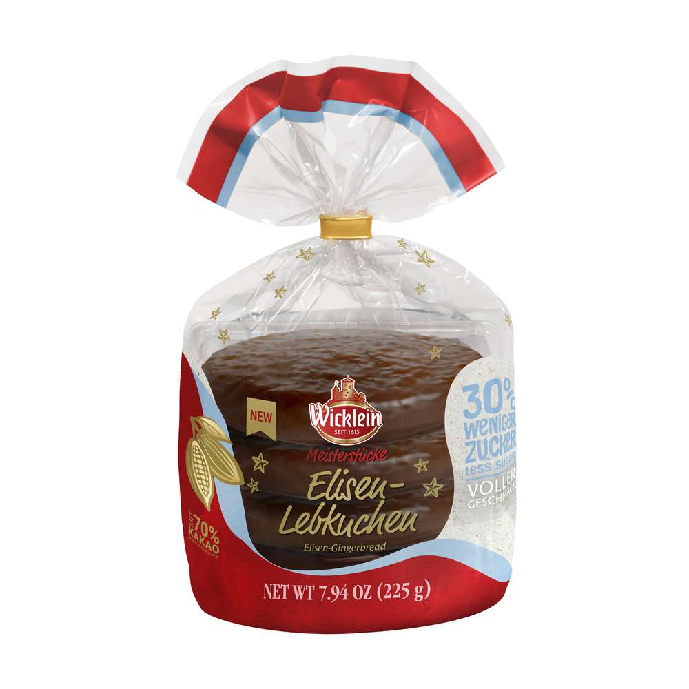 Produktabbildung Wicklein Elisen-Lebkuchen 30 % weniger Zucker