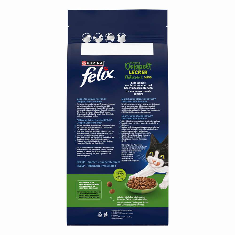 Produktabbildung Felix Katzen-Trockenfutter, Delicieux Duos
