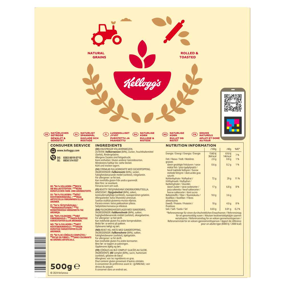 Produktabbildung Kellogg's Cerealien Toppas, Classic