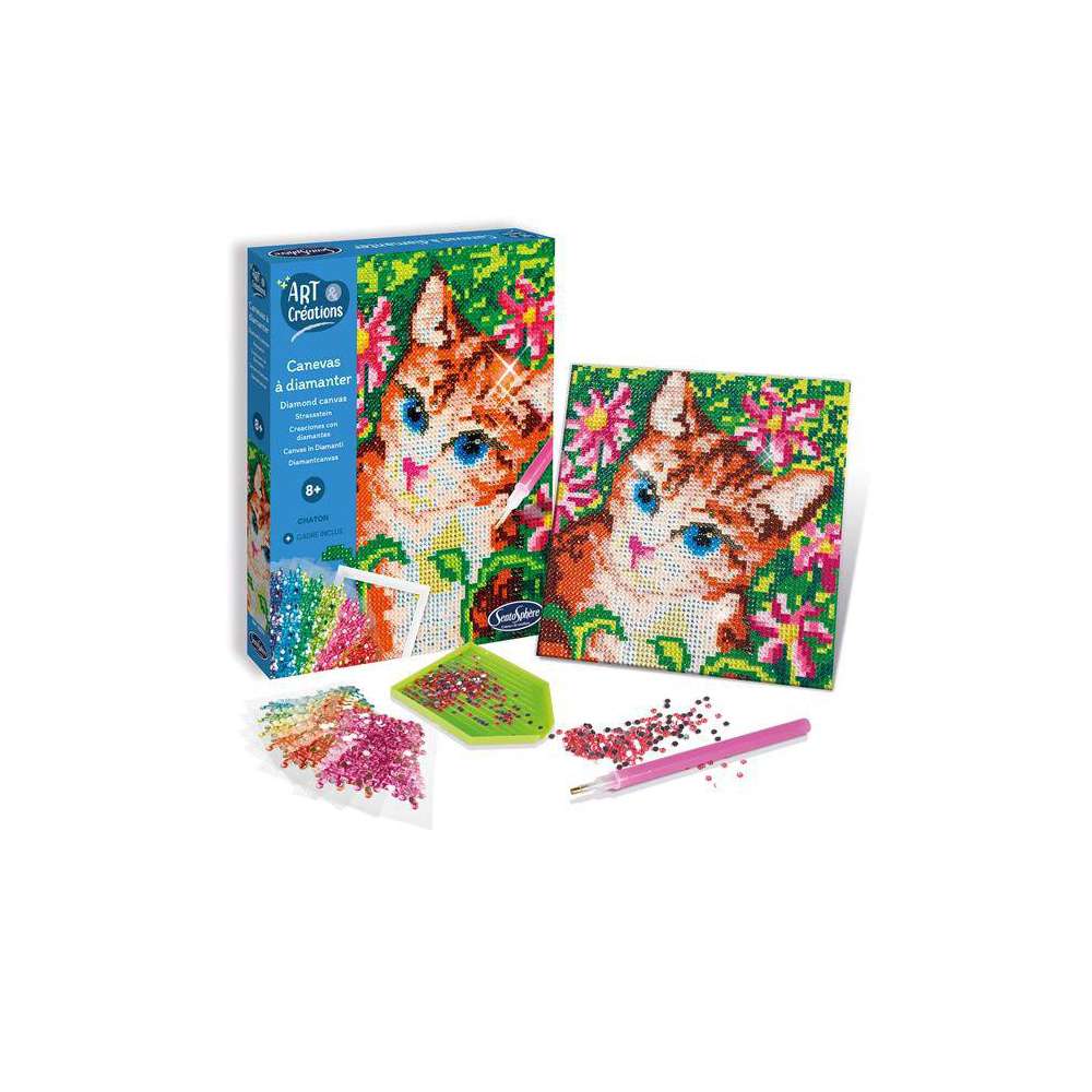 Produktabbildung Carletto Sentosphere - Strasssteinbild Katze