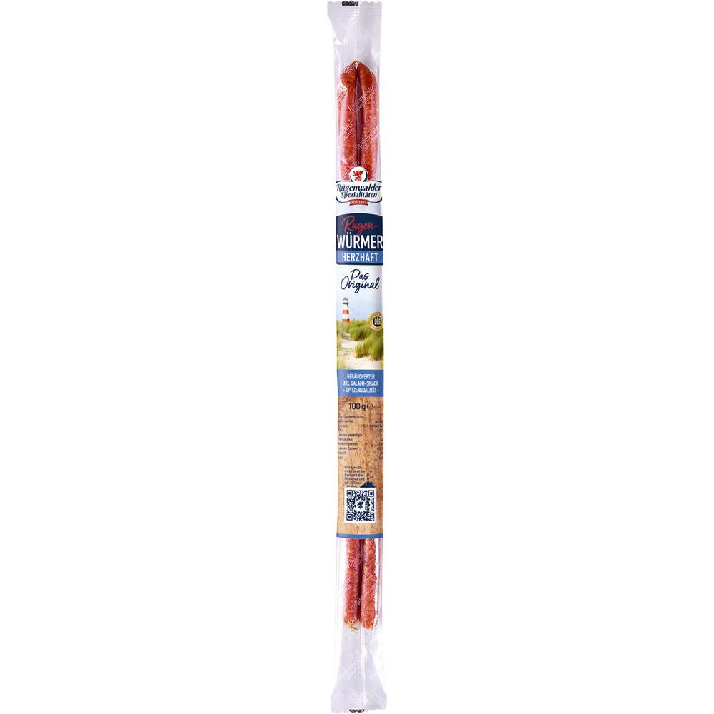 Produktabbildung Rügenwalder Spezialitäten Rügen Würmer XXL, herzhaft