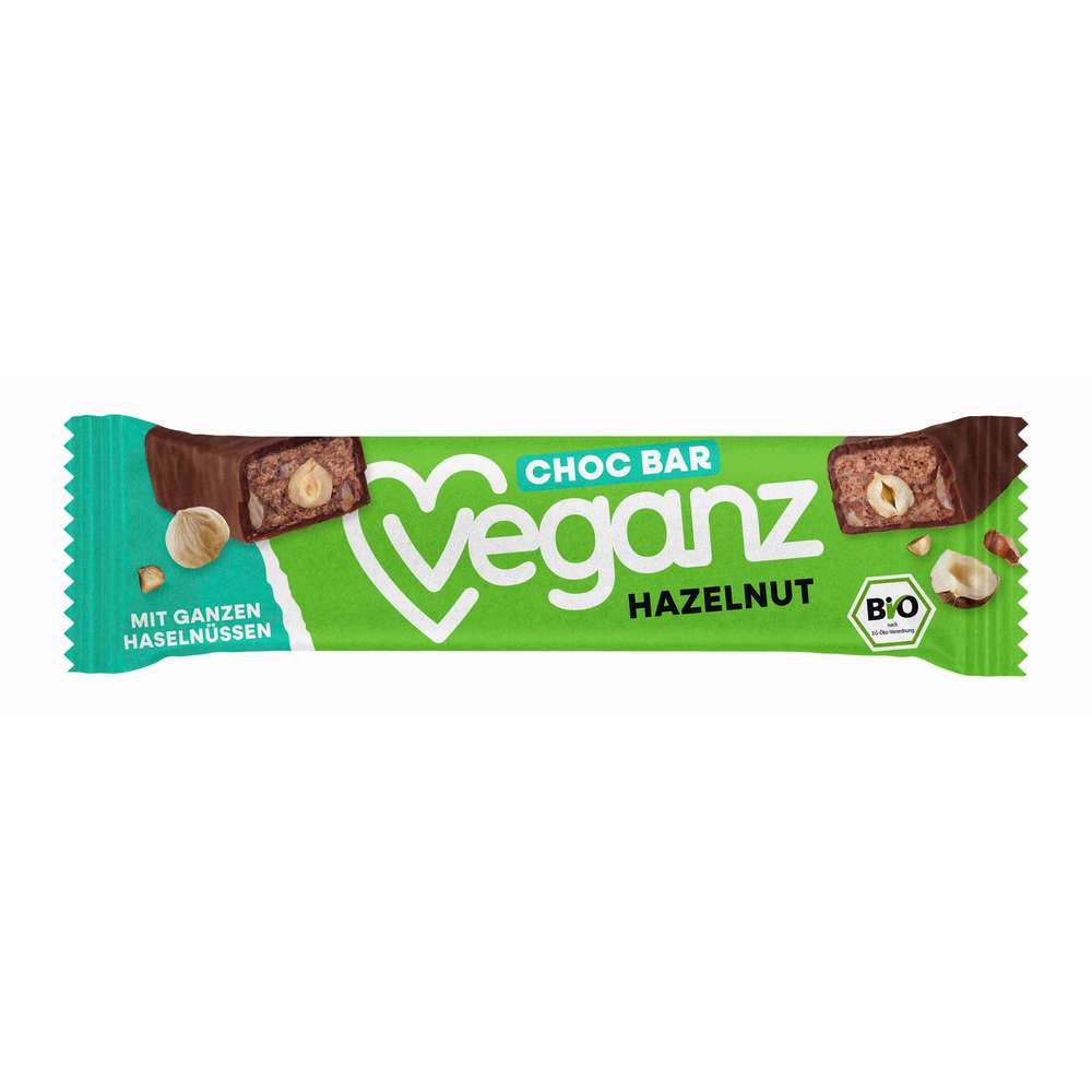 Produktabbildung Veganz Bio Schokoriegel, Haselnuss