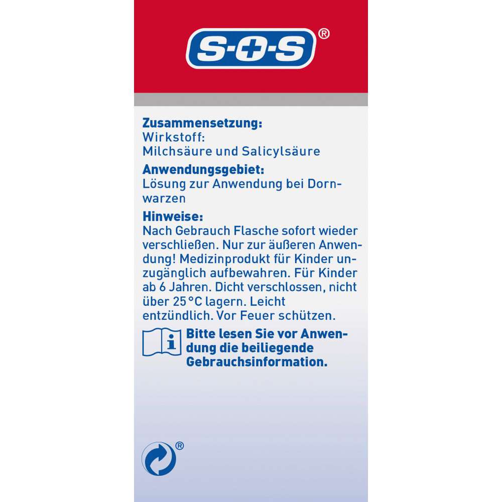 Produktabbildung SOS Warzenentferner, Dornwarzen-Ex