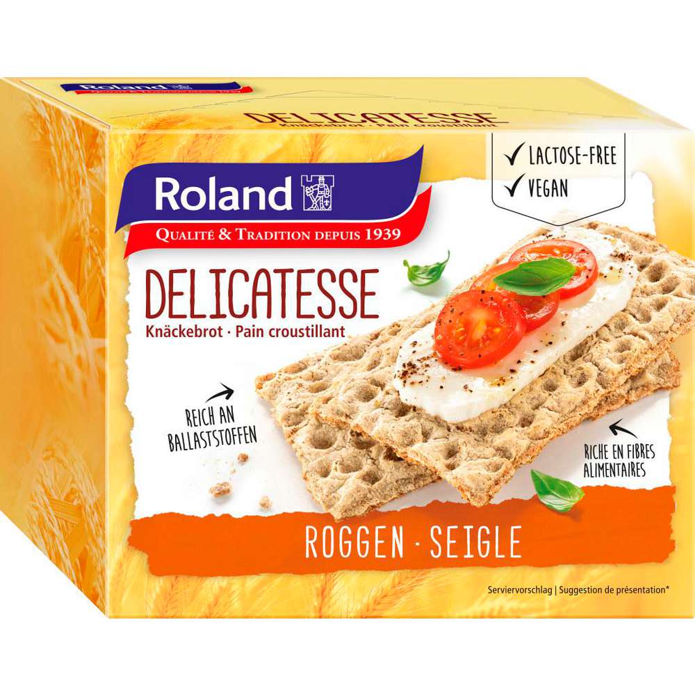 Produktabbildung Roland Knäckebrot-Roggen