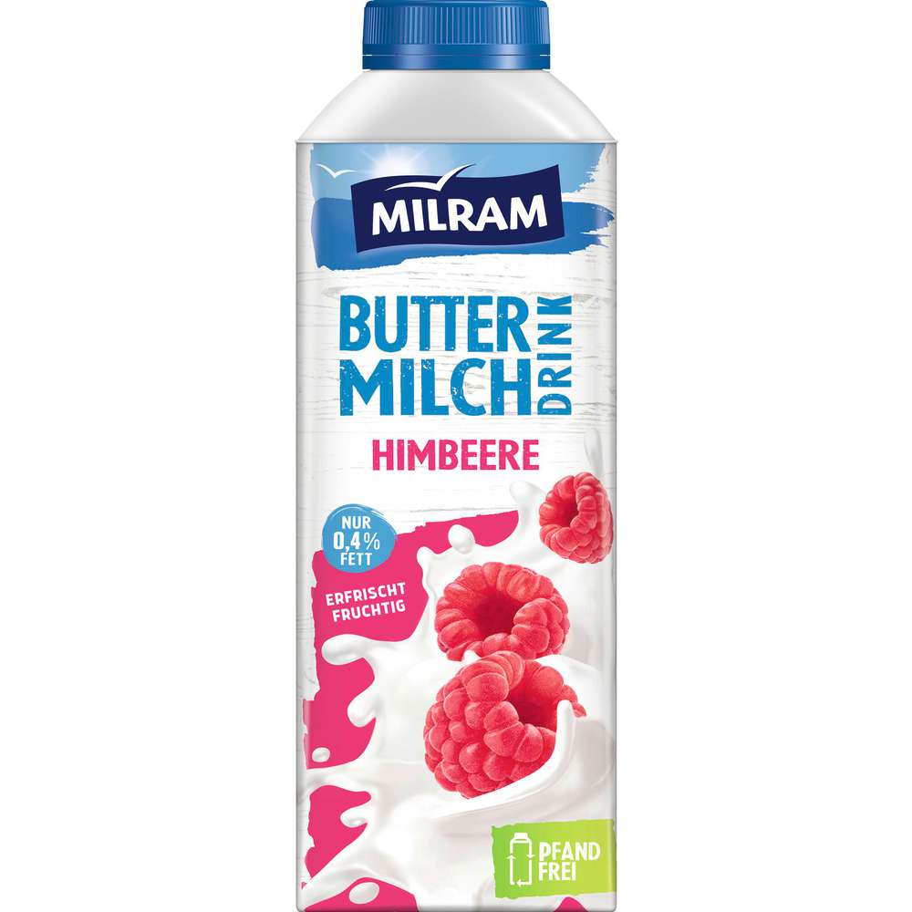 Produktabbildung Milram Fruchtbuttermilch, Himbeere