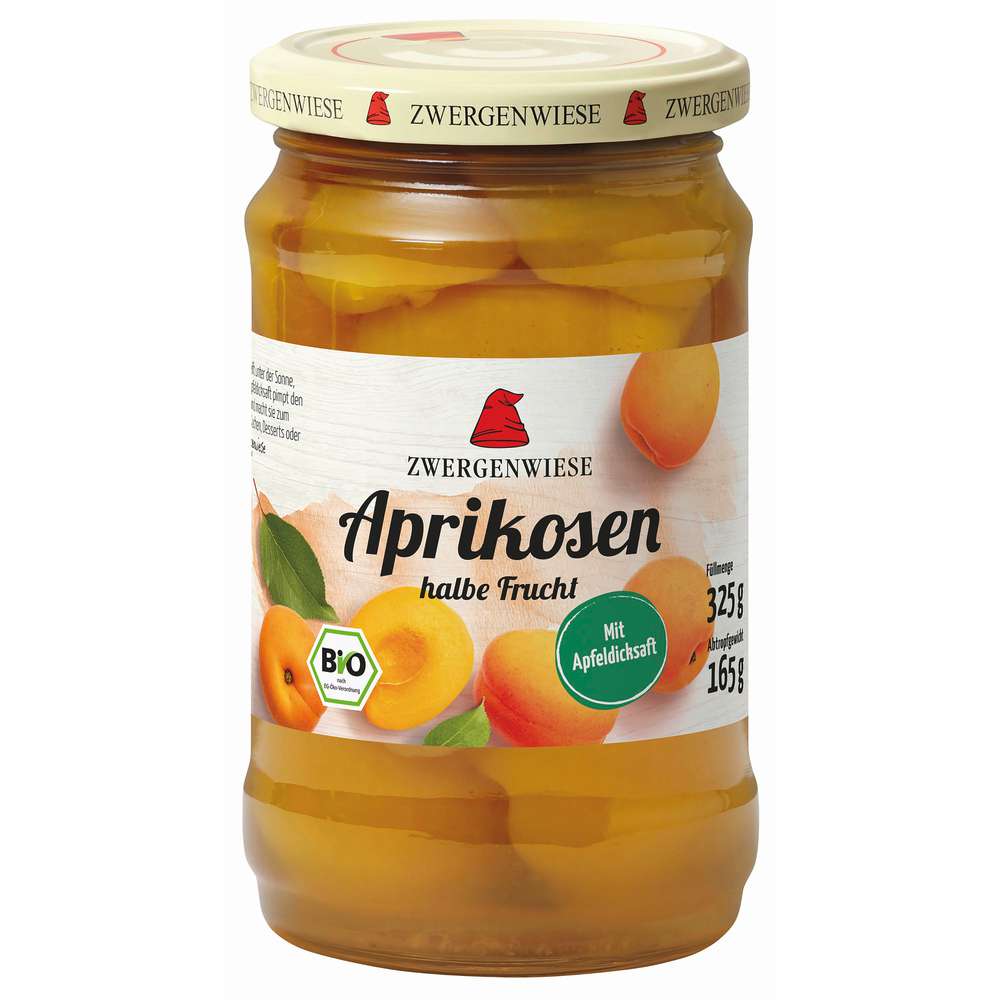 Produktabbildung Zwergenwiesen Bio Aprikosen, halbe Frucht