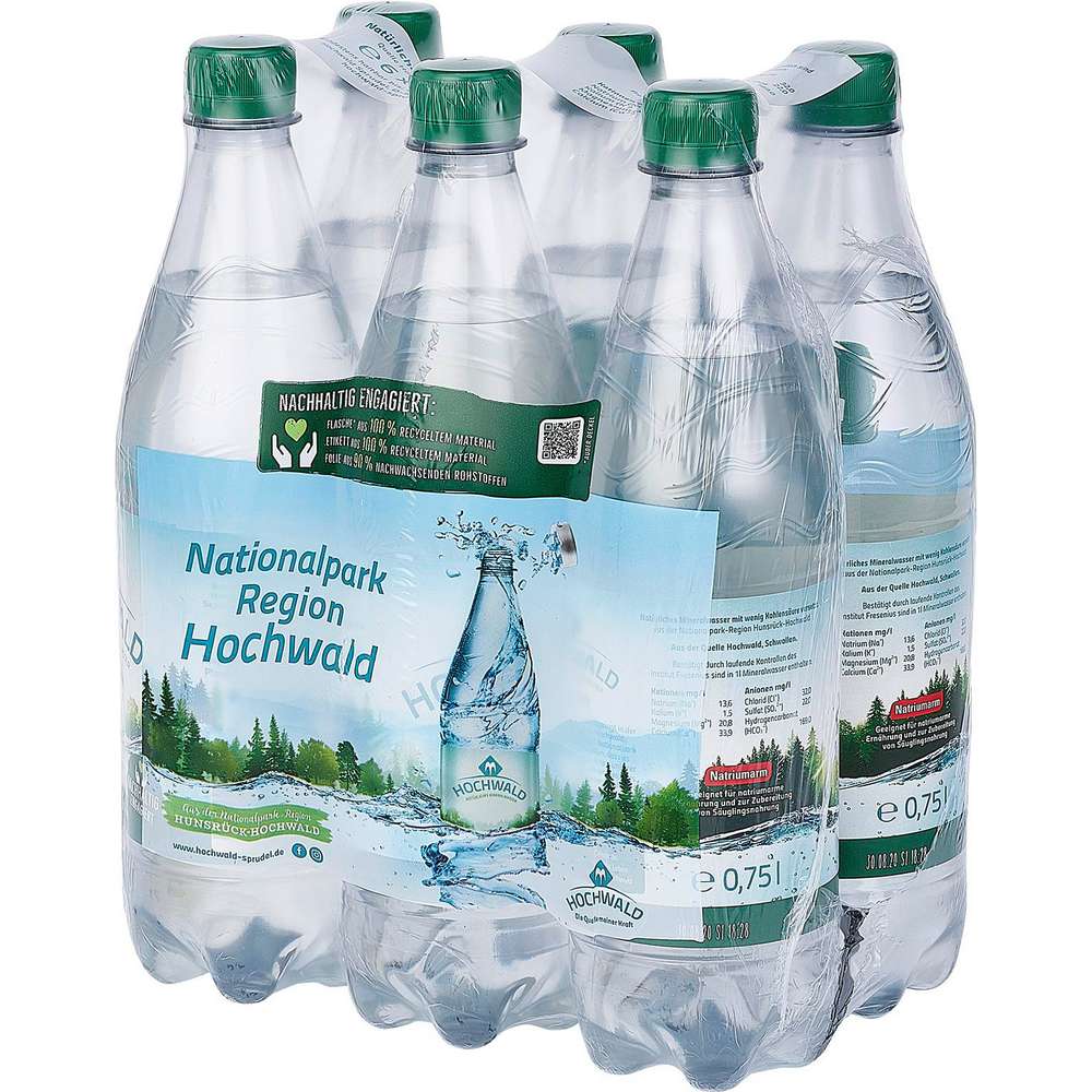 Produktabbildung Hochwald Mineralwasser, Medium (6x 0,750 Liter)