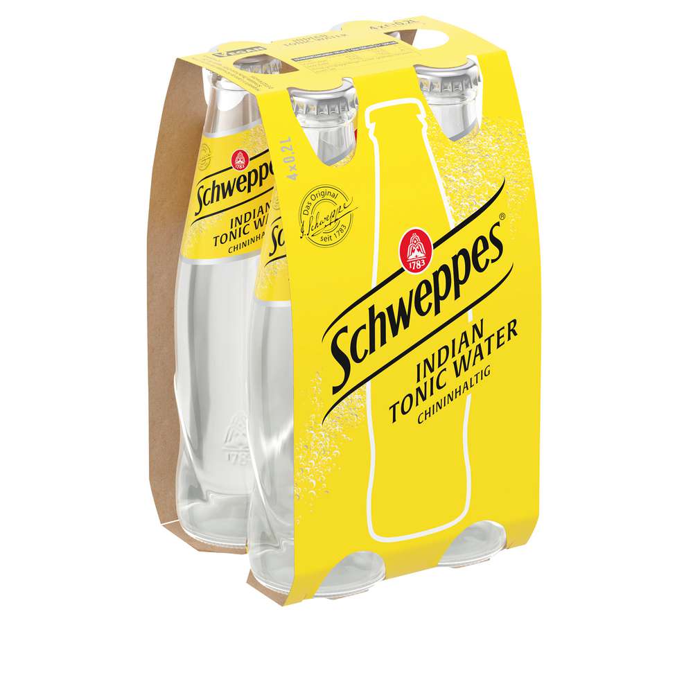 Produktabbildung Schweppes Tonic Water, 4 x 0,2l (4x 0,200 Liter)