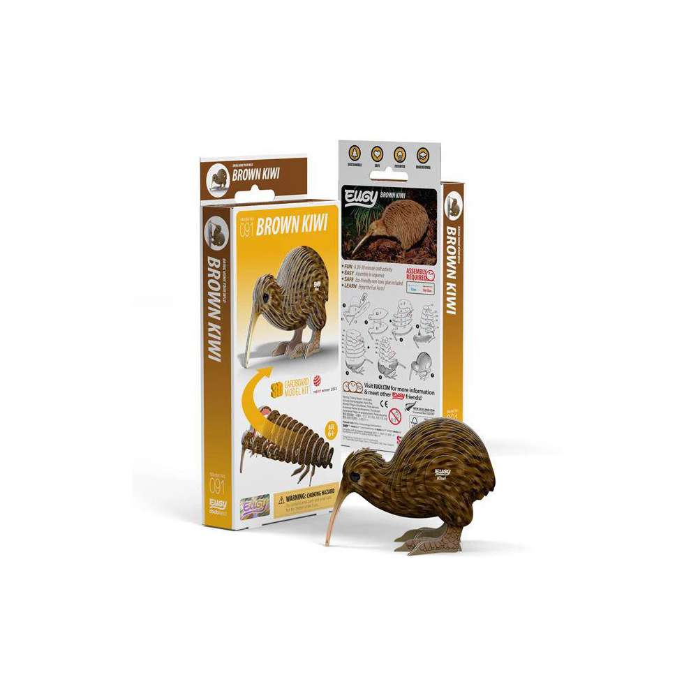 Produktabbildung Carletto 3D Bastelset Brauner Kiwi