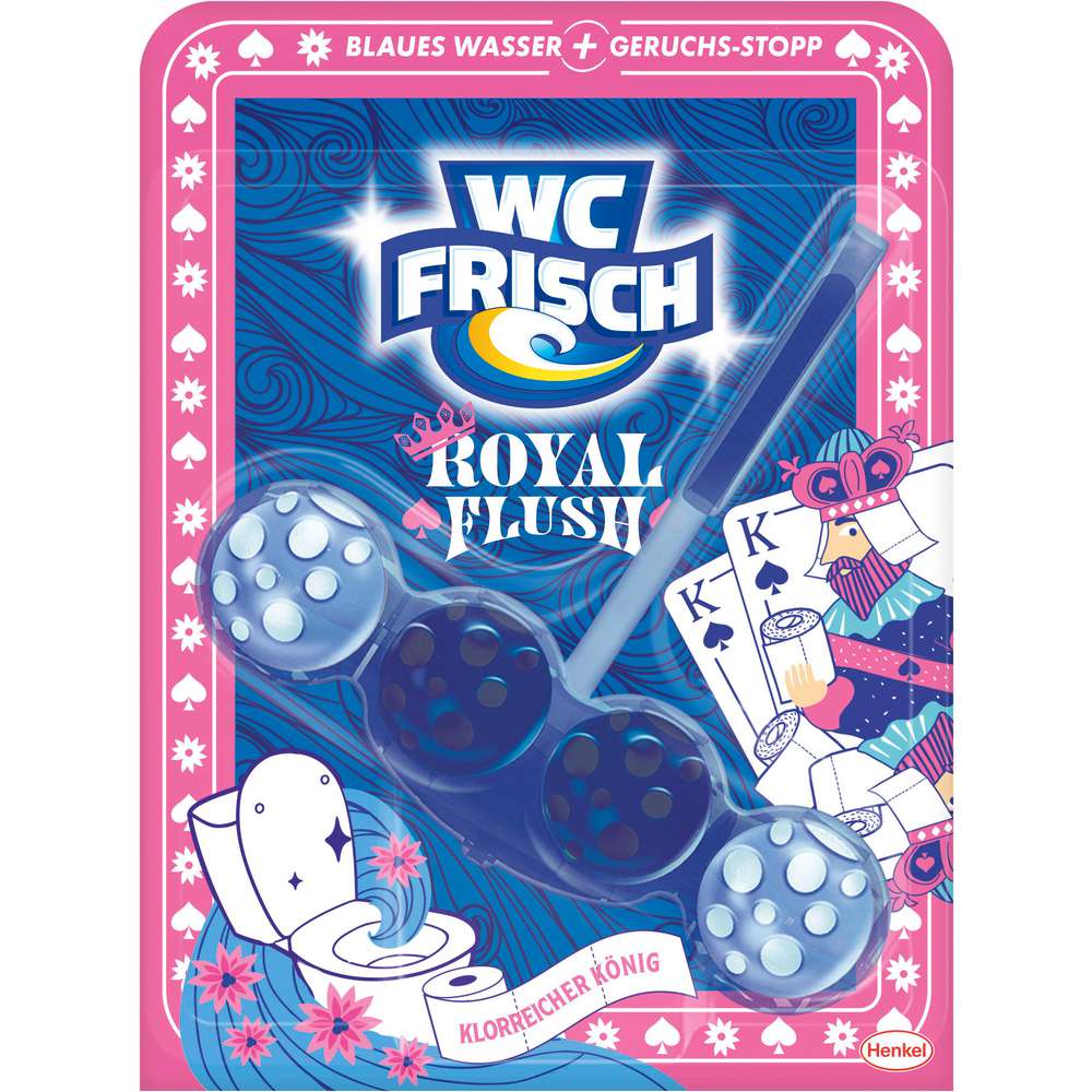 Produktabbildung WC Frisch WC-Duftspüler Kraft Aktiv, Blauspüler Royal Flush