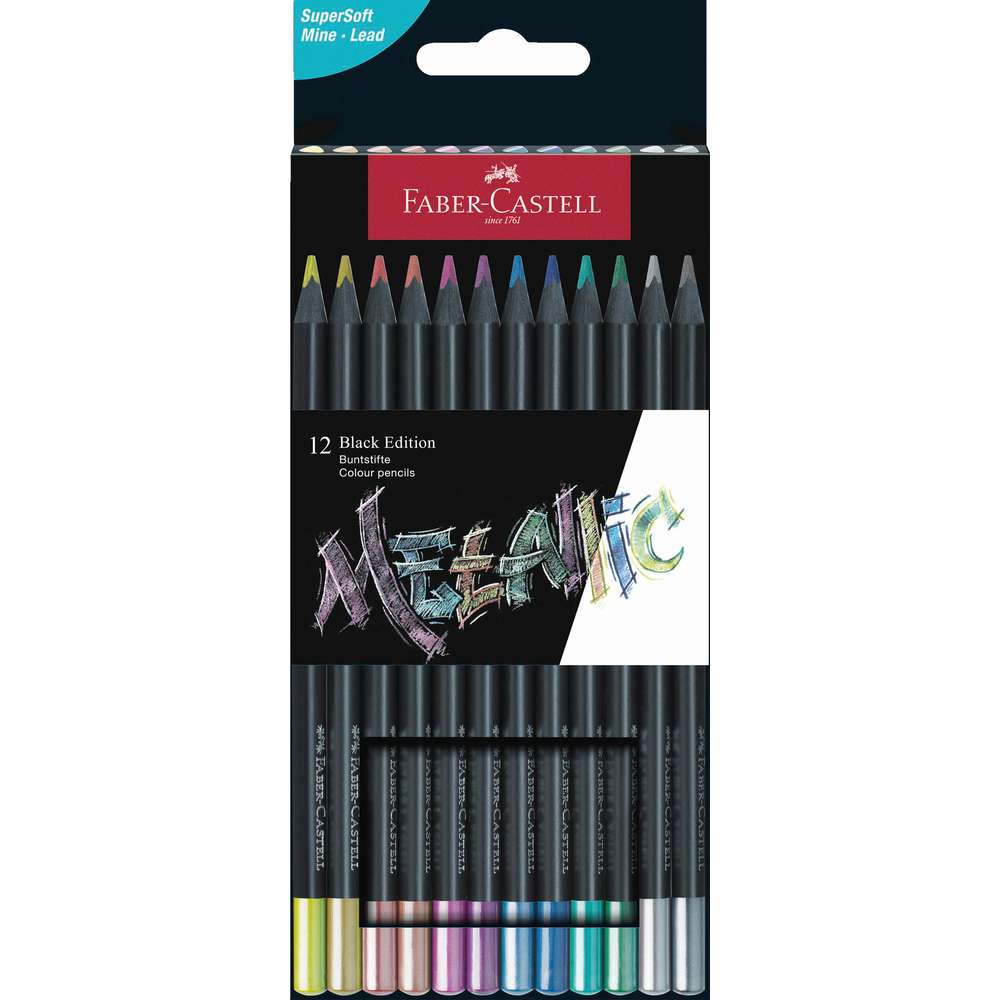 Produktabbildung Faber-Castell Buntstifte Black Edition Metallic